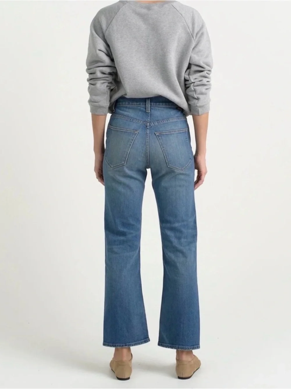 Jamie Haller Kenickie Jeans in Distressed Indigo 24 waist measures 26” - Picture 2 of 8